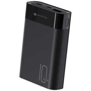סוללת גיבוי מהירה ואיכותית מבית Miracase בצבע שחור 10000mAh