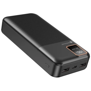 סוללת גיבוי מהירה ואיכותית עם צג טעינה מבית Miracase בצבע שחור 20000mAh