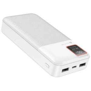 סוללת גיבוי מהירה ואיכותית עם צג טעינה מבית Miracase בצבע לבן 20000mAh