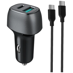 מ.רכב מהיר QC18W+PD25W כבל MIR C to C