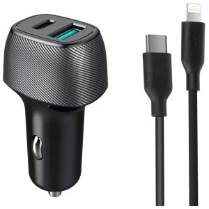 מ.רכב מהיר QC18W+PD25W+כבל MIR IPHONE to C