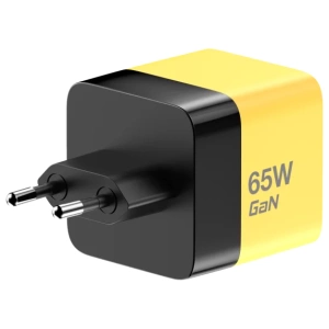 מטען קיר עם כבל נשלף MWC65RC בצבע צהוב מבית MIRACASE